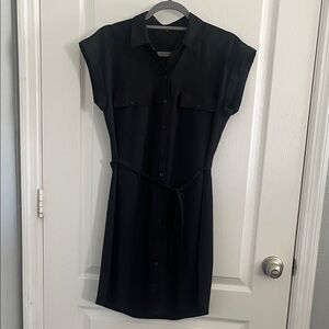 Express Elegant Black Shirt Dress